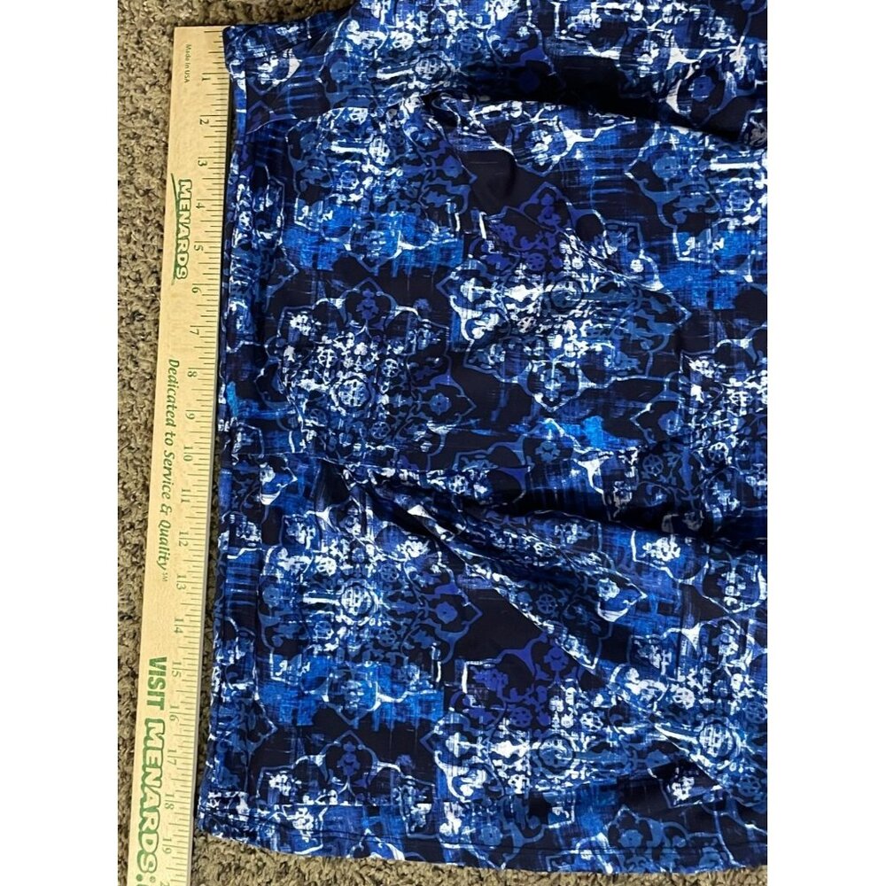 Swim 365 Tankini Top Womens 26 Used Blue White - Picture 11 of 13